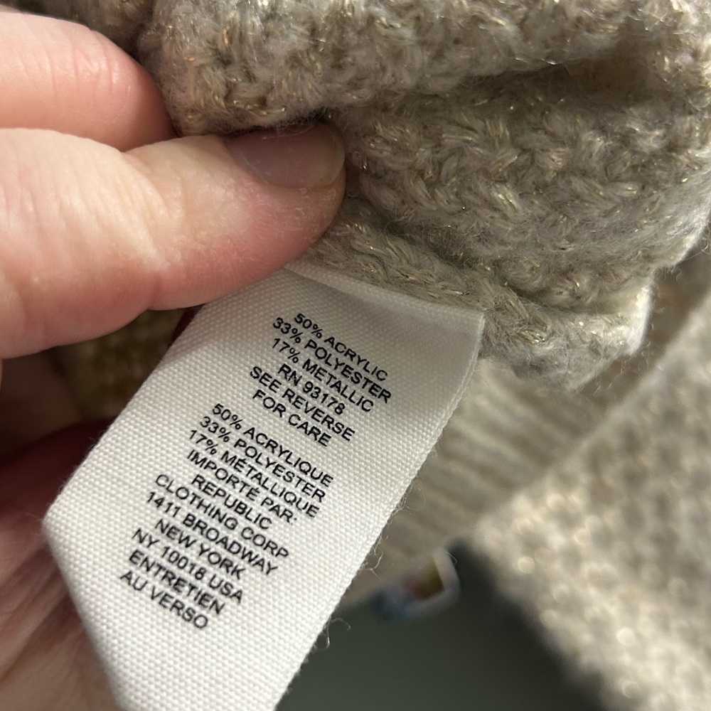 NWT for the republic metallic knit sweater - Picture 7 of 7